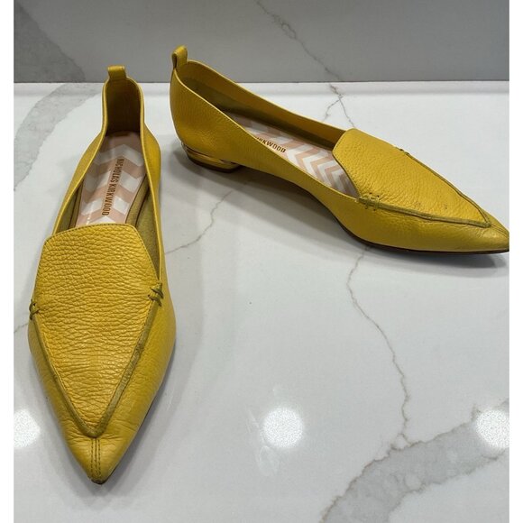Nicholas Kirkwood Textured Leather Beya Pointed Toe Loafer Size EU 42/US 11.5 - Picture 1 of 9